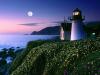 Moon Rise Over Point Montara Lighthouse, California